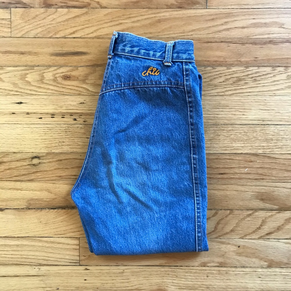 Chic brand vintage high waisted jeans